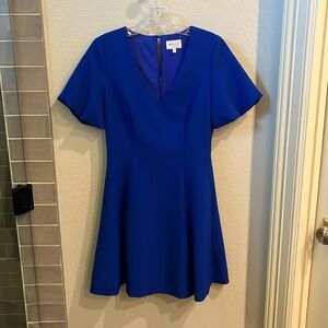 MILLY Fit and Flare Royal Blue Dress